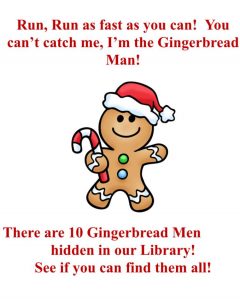 Gingerbread hunt poster
